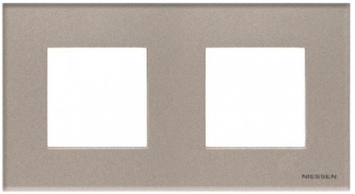 Рамка универсальная ABB Niessen Zenit 2-м. 4 мод. N2272 CH стекло брызги шампанского картинка